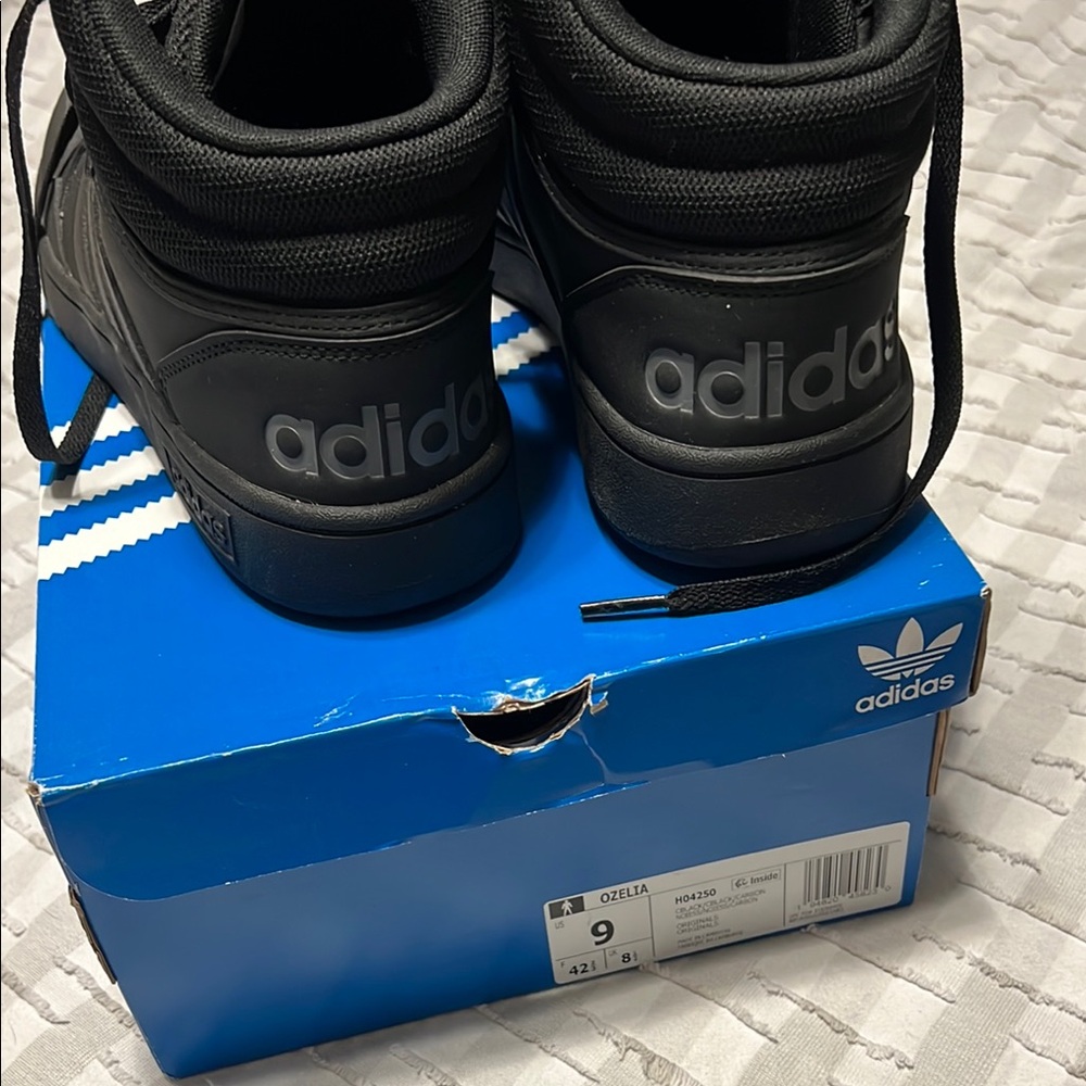 Adidas Black High-Top Sneakers